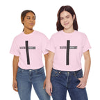 Christian Cross T-Shirt — "Salvation Romans 5:8" Faith Tee