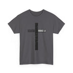 Christian Cross T-Shirt — "Salvation Romans 5:8" Faith Tee