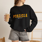Christian Crewneck Sweatshirt "Possible" Pullover, Mark 10:27 Scripture Apparel, All Things Are Possible Faith Graphic Sweatshirt