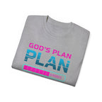 God’s Plan Graphic Tee – Retro Tape Design (Romans 8:28)