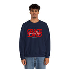 Crewneck Sweatshirt — "Grace Powered By God" Christian Faith Pullover (Ephesians 2:8)