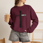 Christian Crewneck Sweatshirt "Salvation" Romans 5:8 Pullover, Jesus Cross Apparel, Faith Grace Graphic Sweatshirt