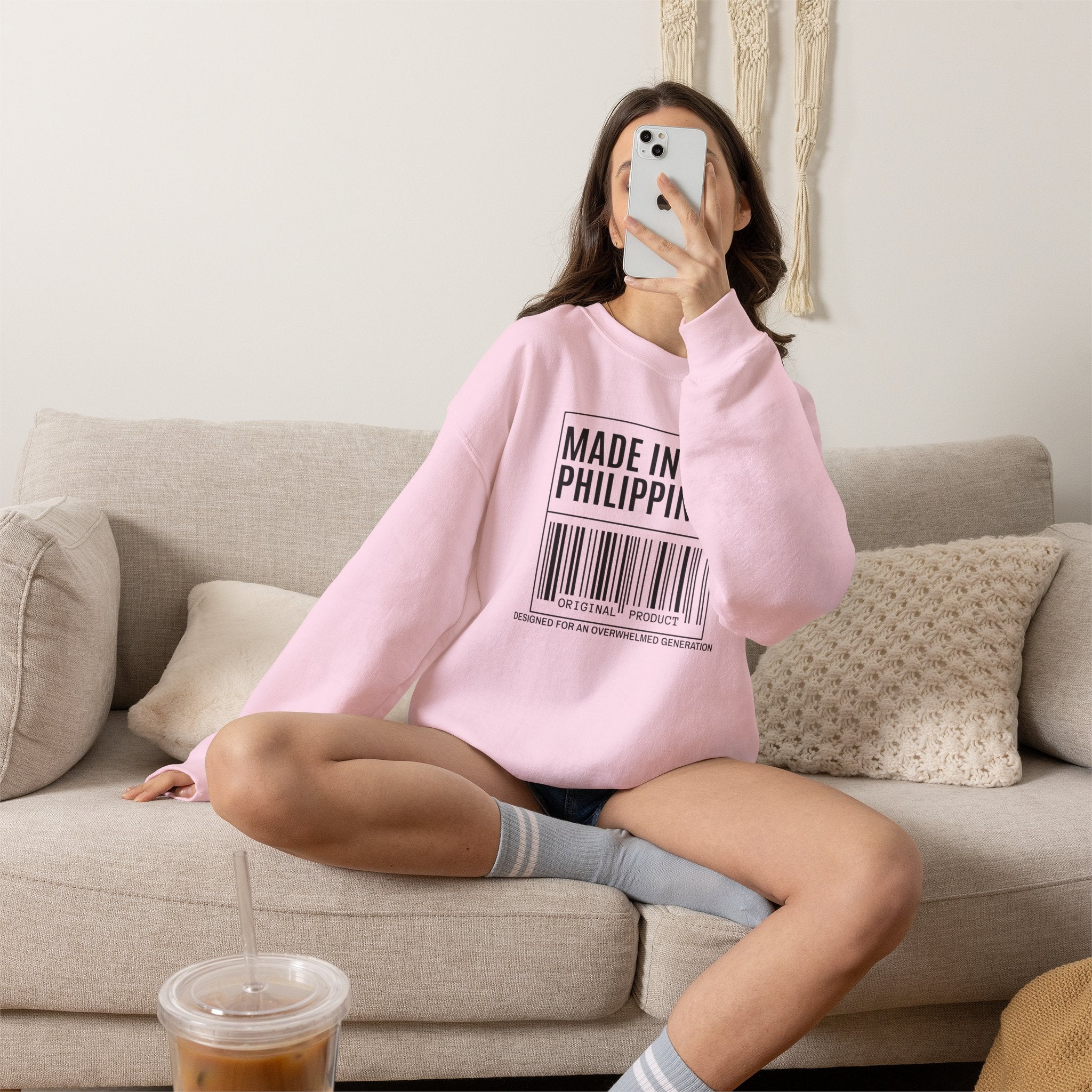 Made in the Philippines Sweatshirt — Barcode Pride Crewneck