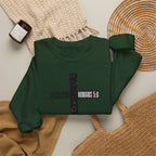 Christian Crewneck Sweatshirt "Salvation" Romans 5:8 Pullover, Jesus Cross Apparel, Faith Grace Graphic Sweatshirt