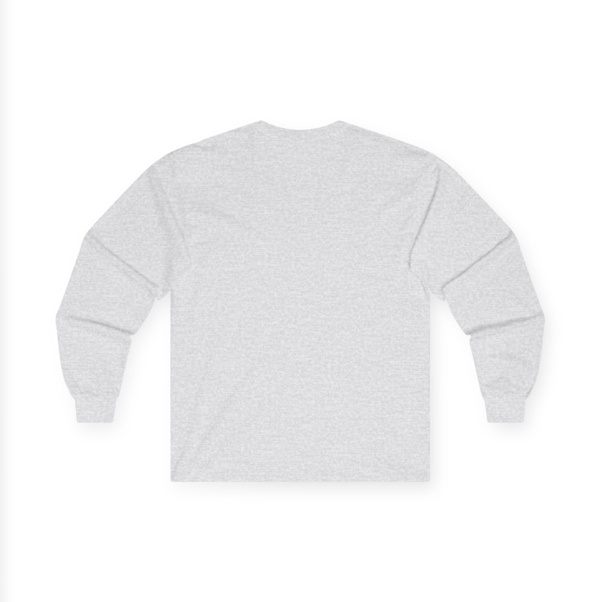 Long Sleeve Christian Tee — 'Delivered' Shipping Label Graphic