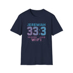 T‑Shirt — Jeremiah 33:3 'Heaven Has WiFi' Inspirational Christian Tee