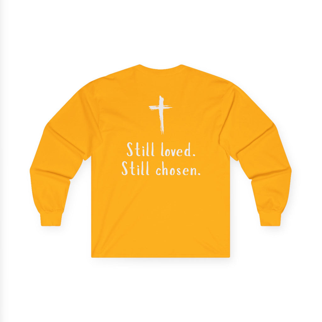 Not Perfect But Forgiven Long Sleeve Tee — Christian Faith Graphic Shirt