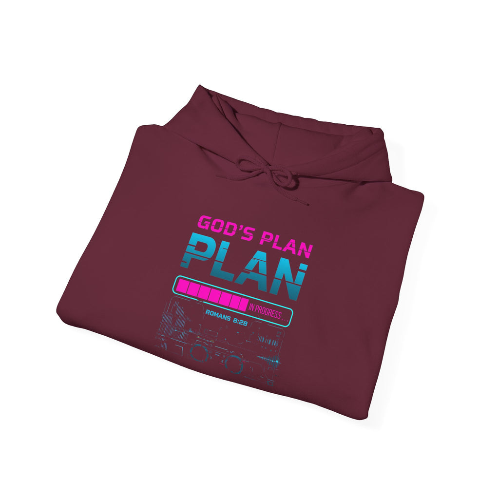 God's Plan Hoodie — Faith-Inspired Retro Graphic Sweatshirt
