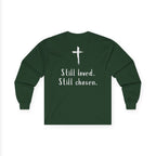 Not Perfect But Forgiven Long Sleeve Tee — Christian Faith Graphic Shirt
