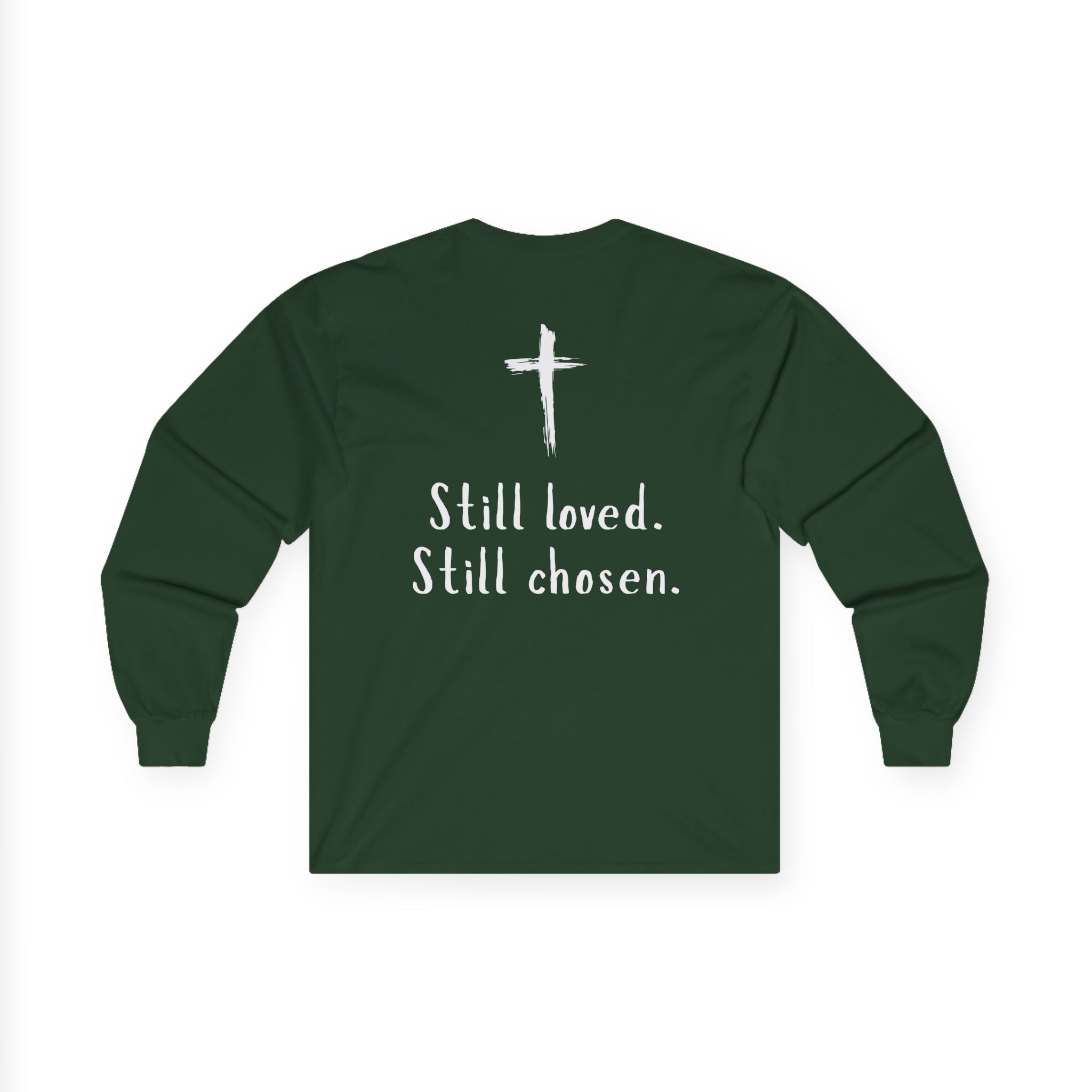 Not Perfect But Forgiven Long Sleeve Tee — Christian Faith Graphic Shirt