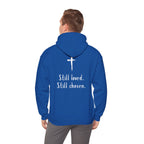 Not Perfect — Forgiven Hoodie | Christian Inspirational Sweatshirt (Romans 5:8, Still Loved/Still Chosen)