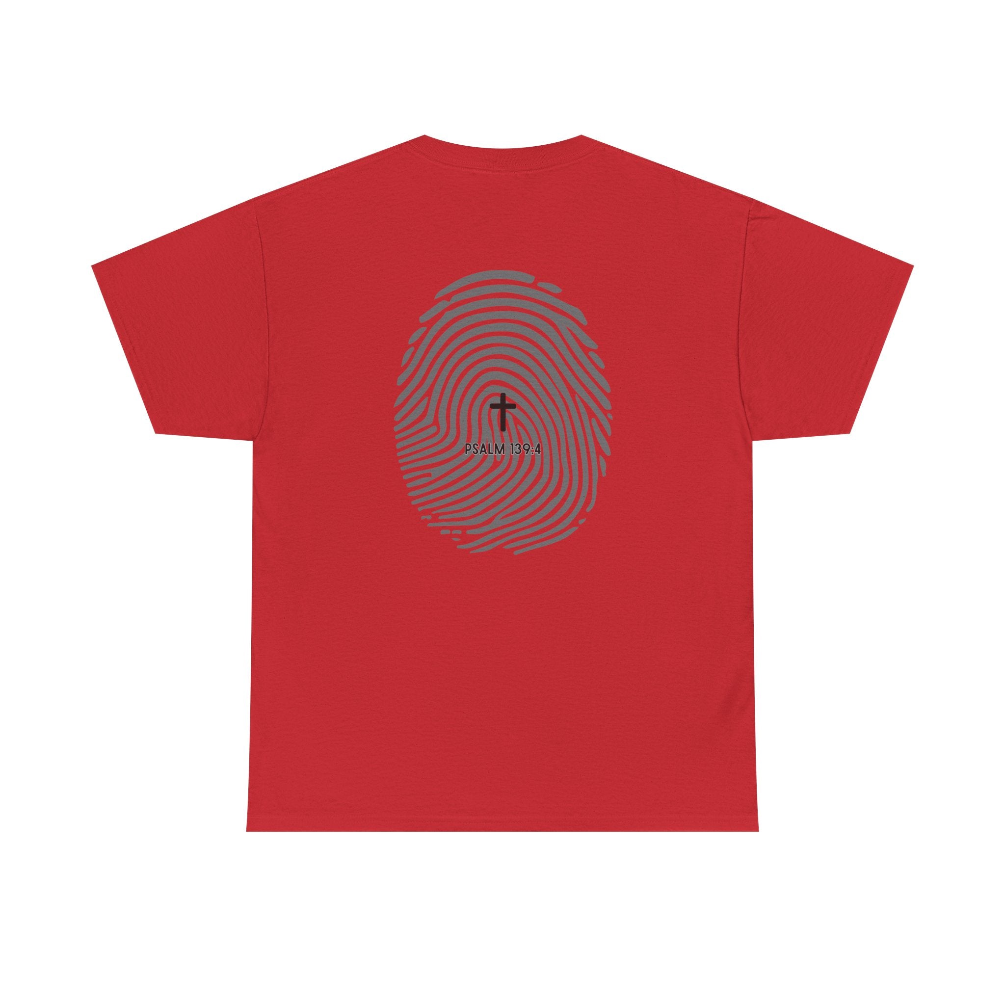 Fingerprint Graphic Tee — Minimalist Identity T‑Shirt