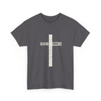 Christian Cross T-Shirt — "Salvation Romans 5:8" Faith Tee