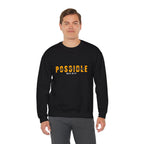 Christian Crewneck Sweatshirt "Possible" Pullover, Mark 10:27 Scripture Apparel, All Things Are Possible Faith Graphic Sweatshirt