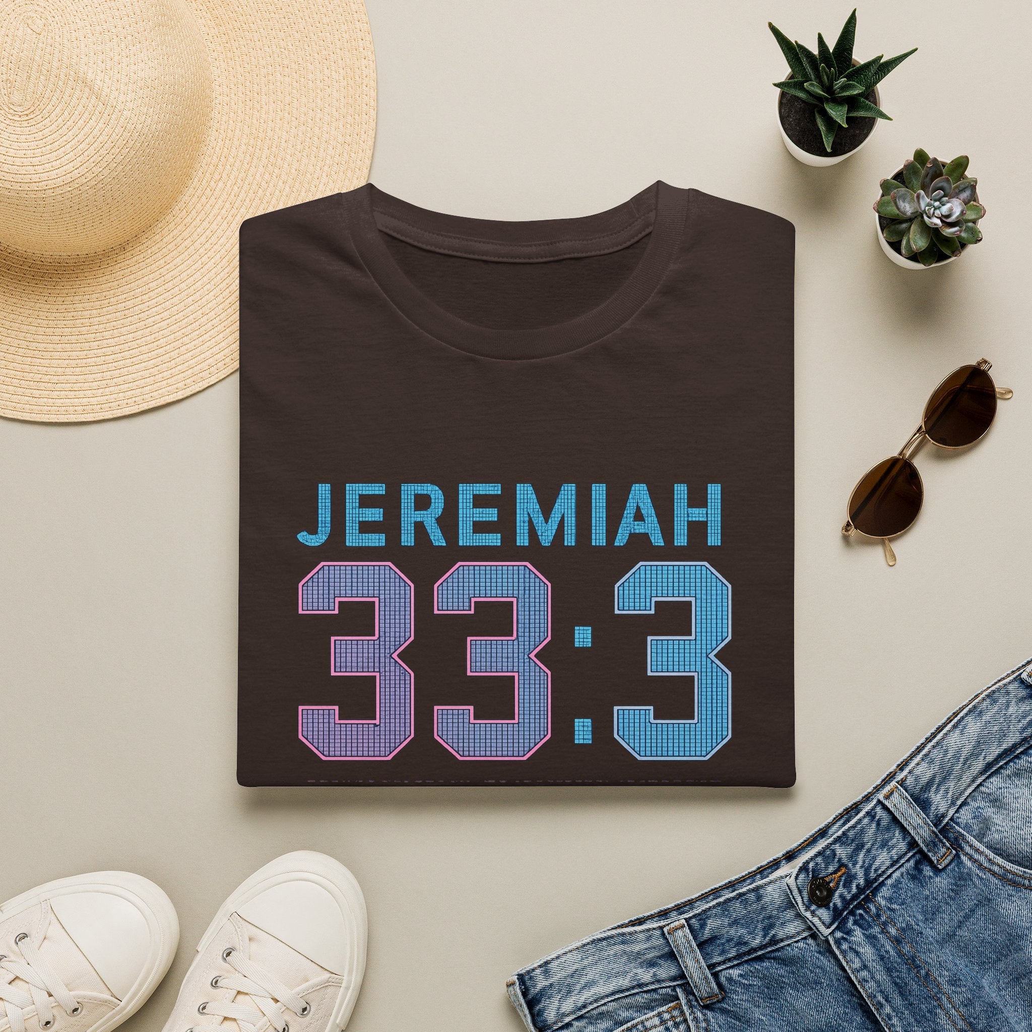 T‑Shirt — Jeremiah 33:3 'Heaven Has WiFi' Inspirational Christian Tee