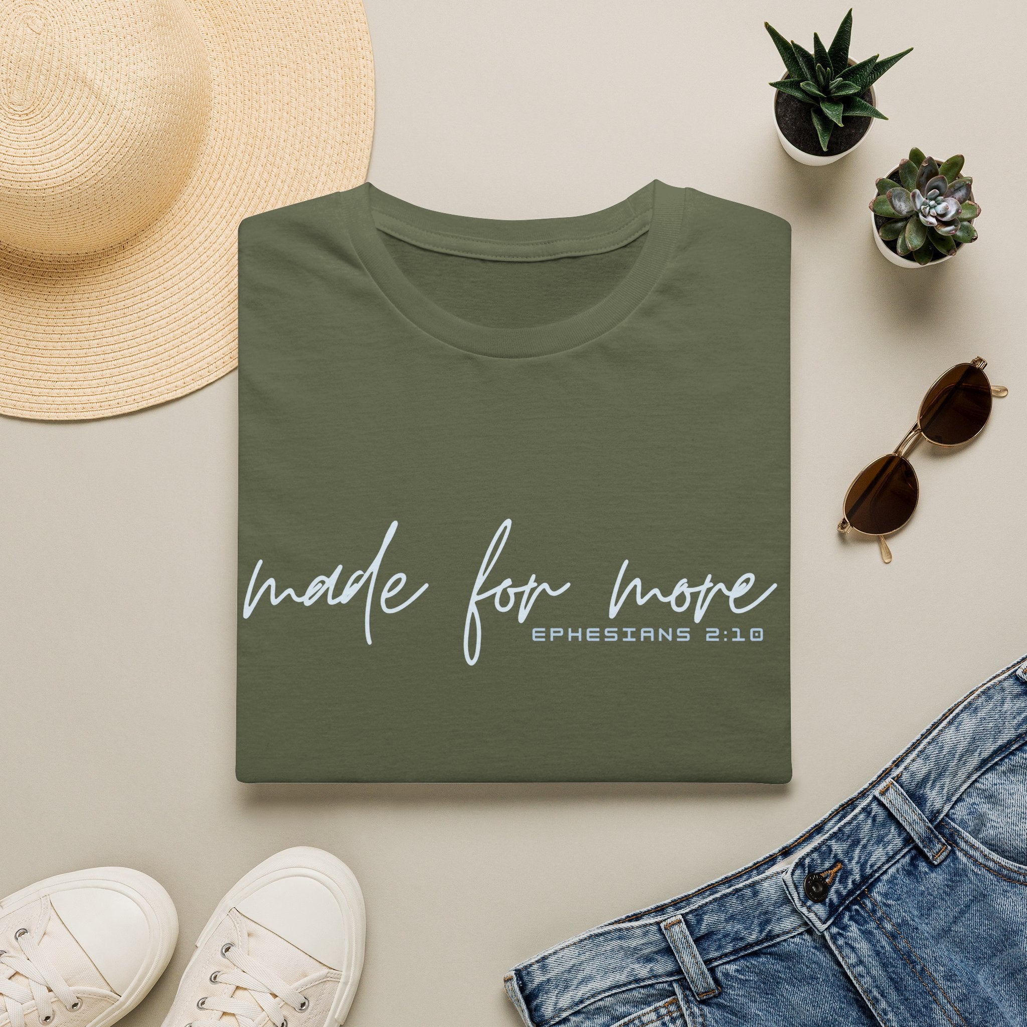 Made for More T-Shirt — "Ephesians 2:10" Inspirational Christian Tee