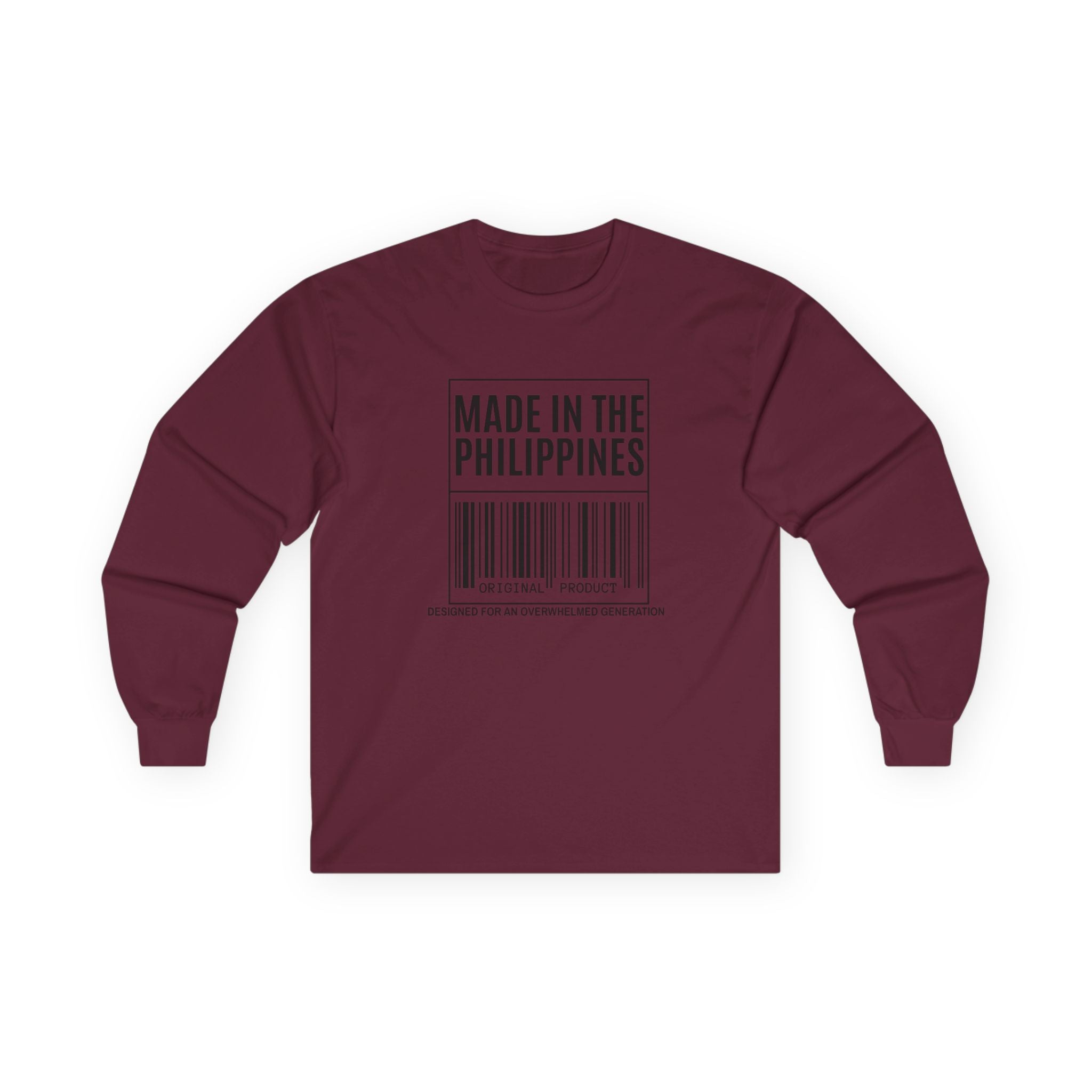 Made in the Philippines Long Sleeve Tee — Barcode Pride Shirt