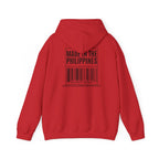 Made in the Philippines Hoodie — Barcode Graphic Back Print