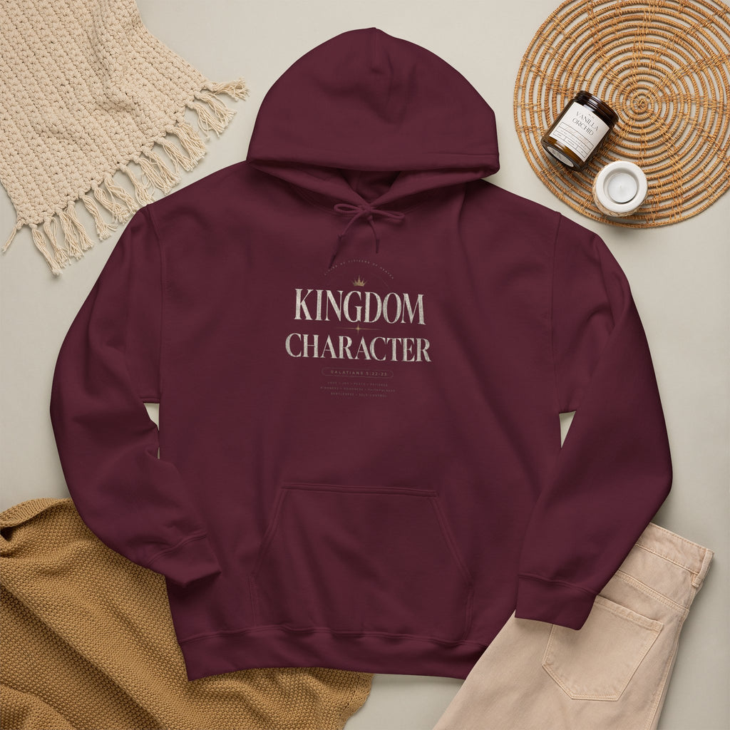 Kingdom Character Hoodie – Faith-Based Inspirational Black Pullover