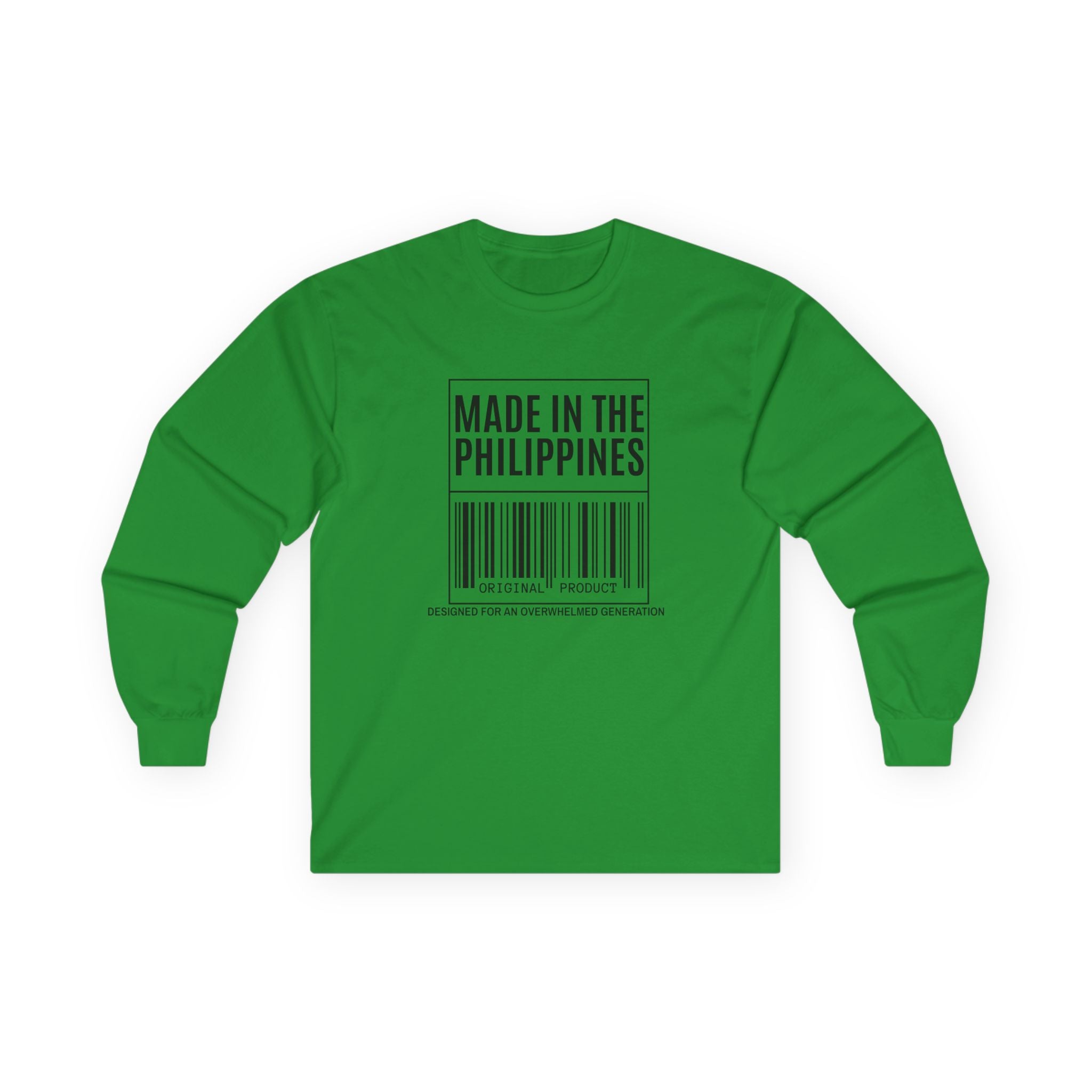 Made in the Philippines Long Sleeve Tee — Barcode Pride Shirt