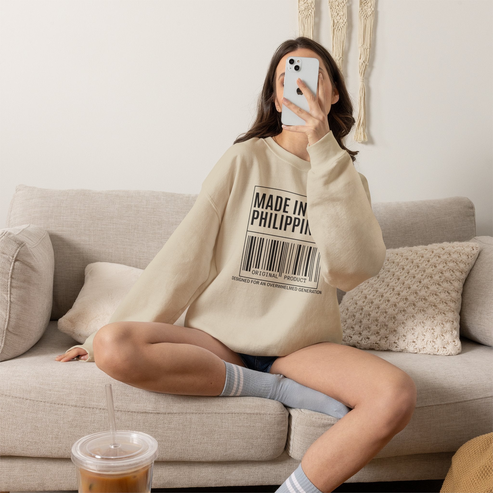 Made in the Philippines Sweatshirt — Barcode Pride Crewneck