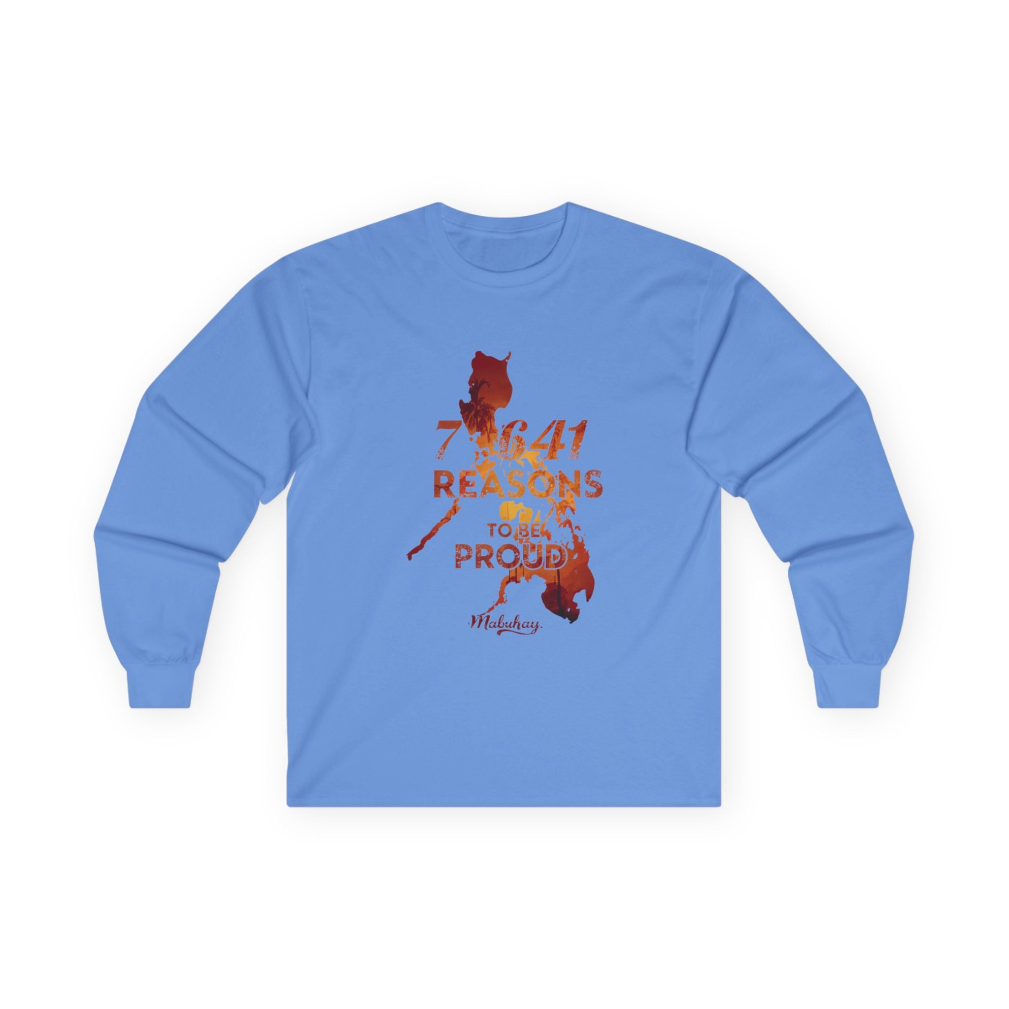 Philippines Pride Long Sleeve Tee — "7,641 Reasons to Be Proud"