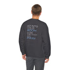 Christian Crewneck Sweatshirt "Offline" Pullover, Go Into Your Room and Pray Back Quote, Faith Streetwear Sweatshirt