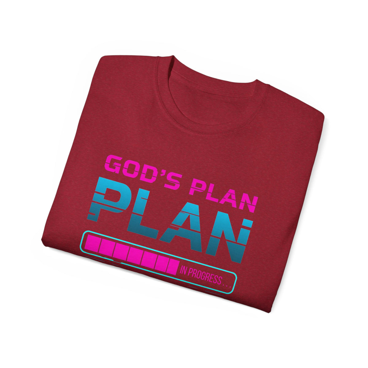 God’s Plan Graphic Tee – Retro Tape Design (Romans 8:28)