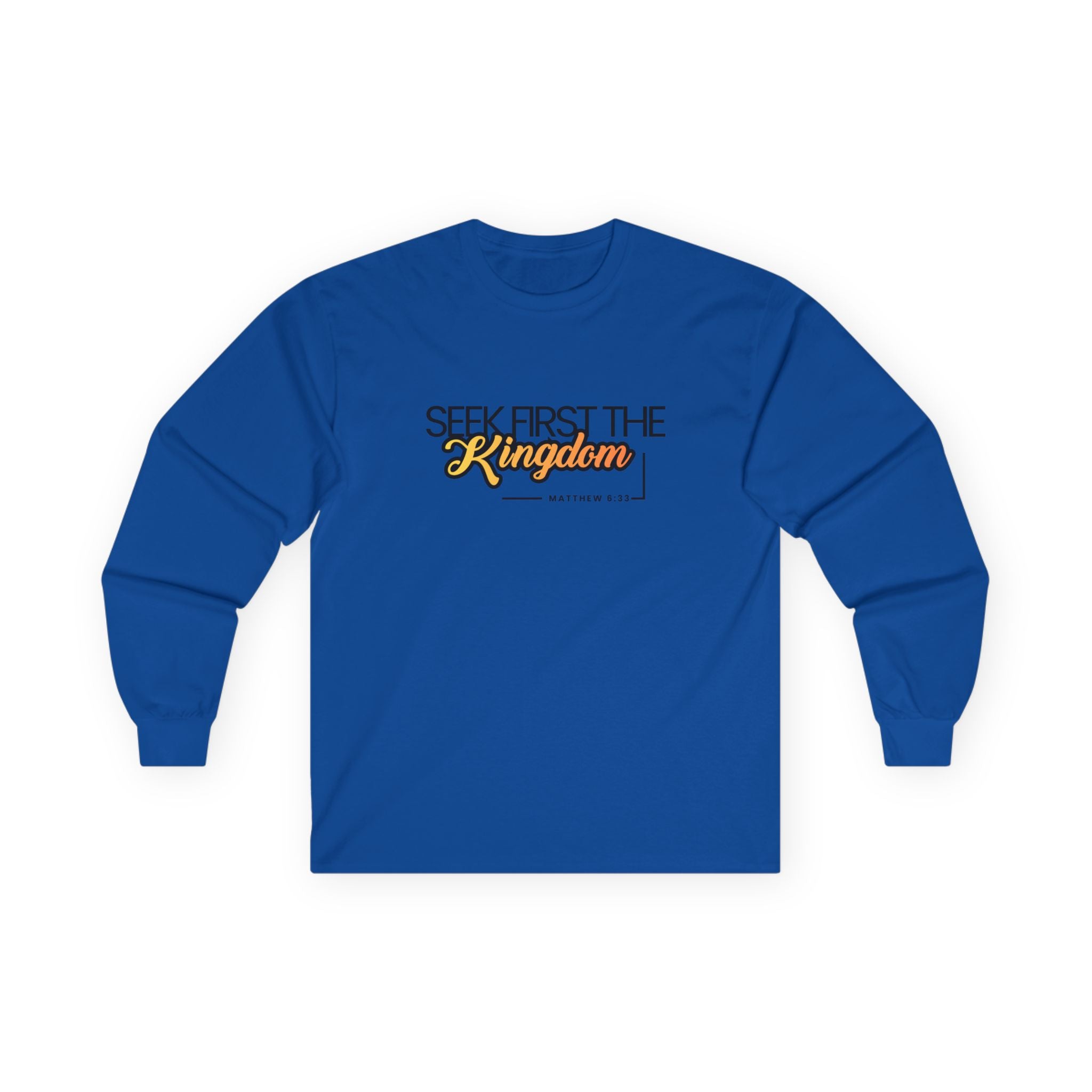 Seek First the Kingdom Long Sleeve Christian Tee