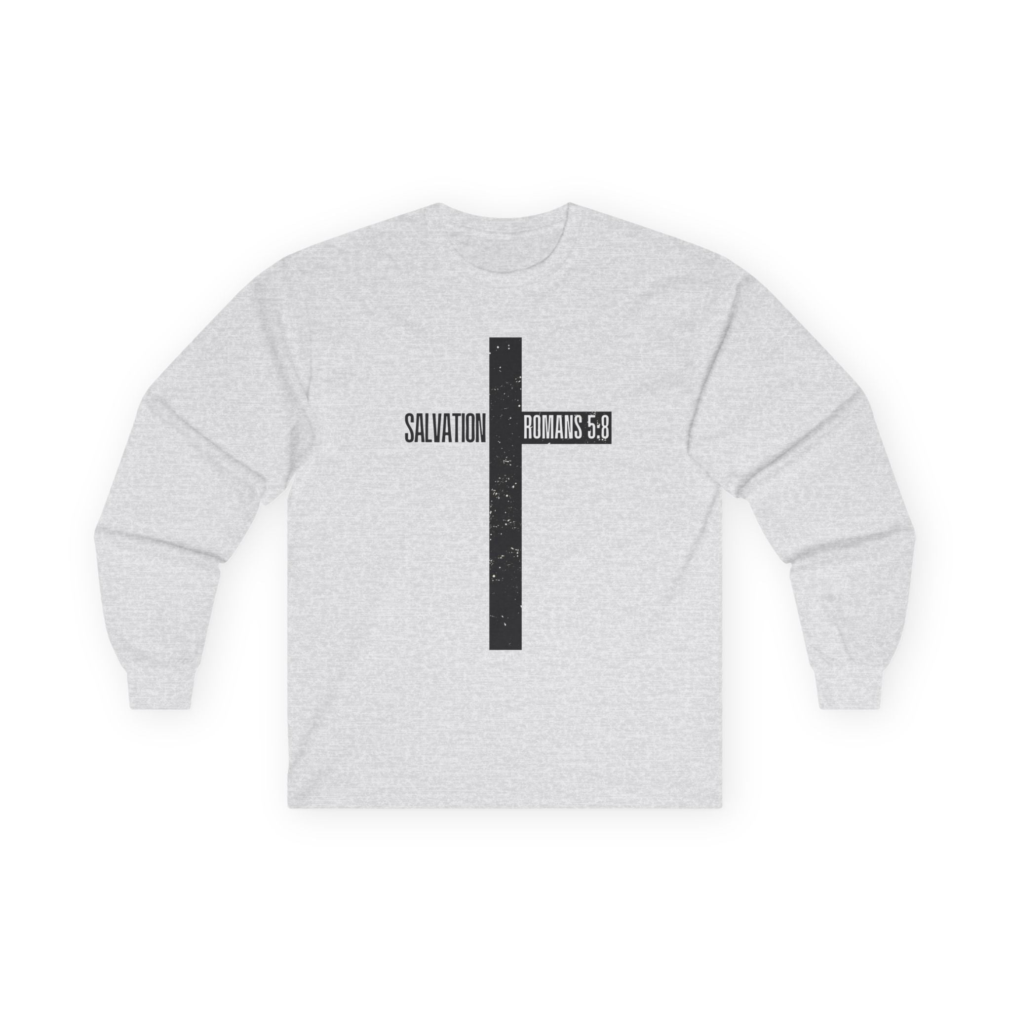Salvation Romans 5:8 Cross Long Sleeve Tee