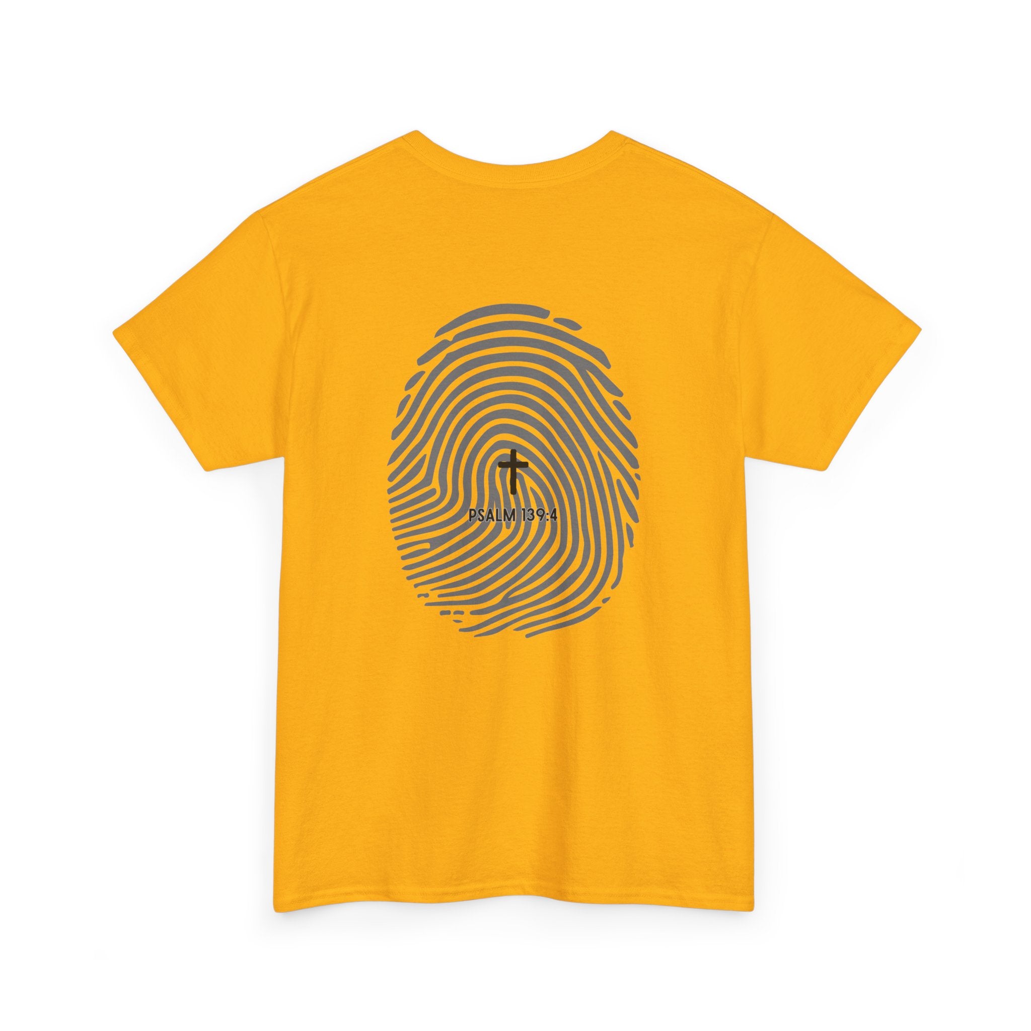 Fingerprint Graphic Tee — Minimalist Identity T‑Shirt
