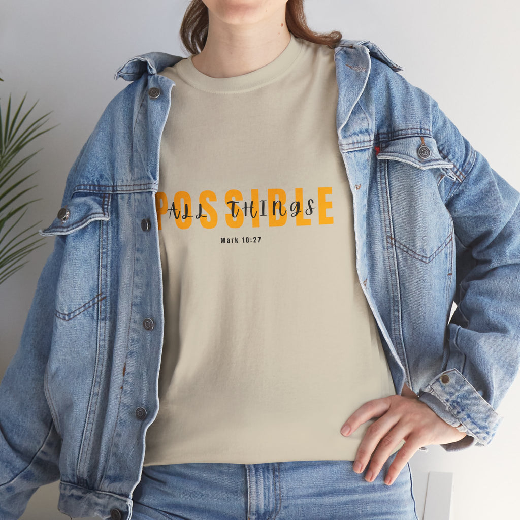 Possible T-Shirt — Inspirational "Possible" Graphic Tee (Optimism, Motivational Quote)