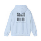 Made in the Philippines Hoodie — Barcode Graphic Back Print