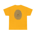 Fingerprint Graphic Tee — Minimalist Identity T‑Shirt
