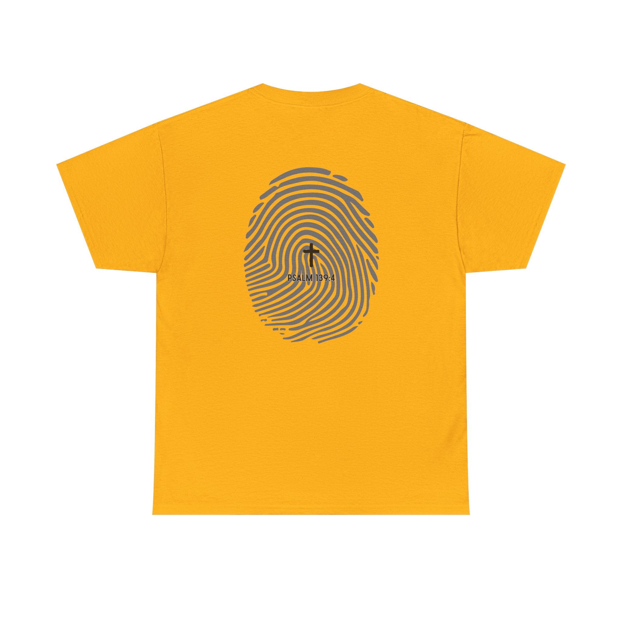 Fingerprint Graphic Tee — Minimalist Identity T‑Shirt