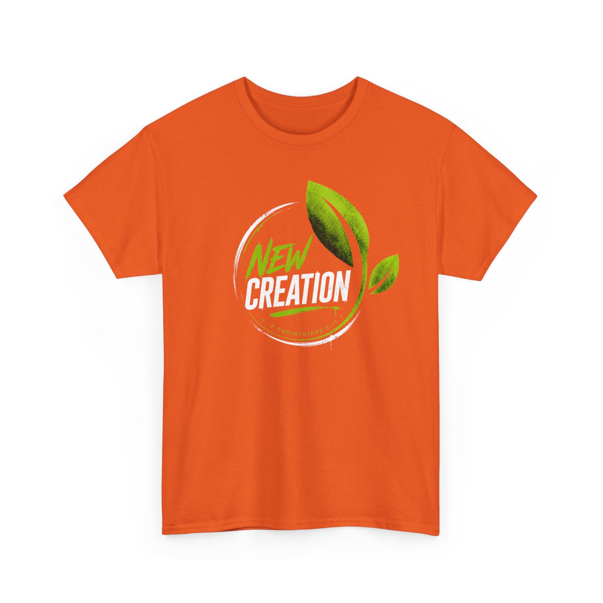 New Creation T-Shirt — Green Leaf Faith Tee