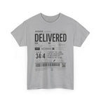 Delivered Graphic Tee — Inspirational Psalm 34:4 Christian T-Shirt