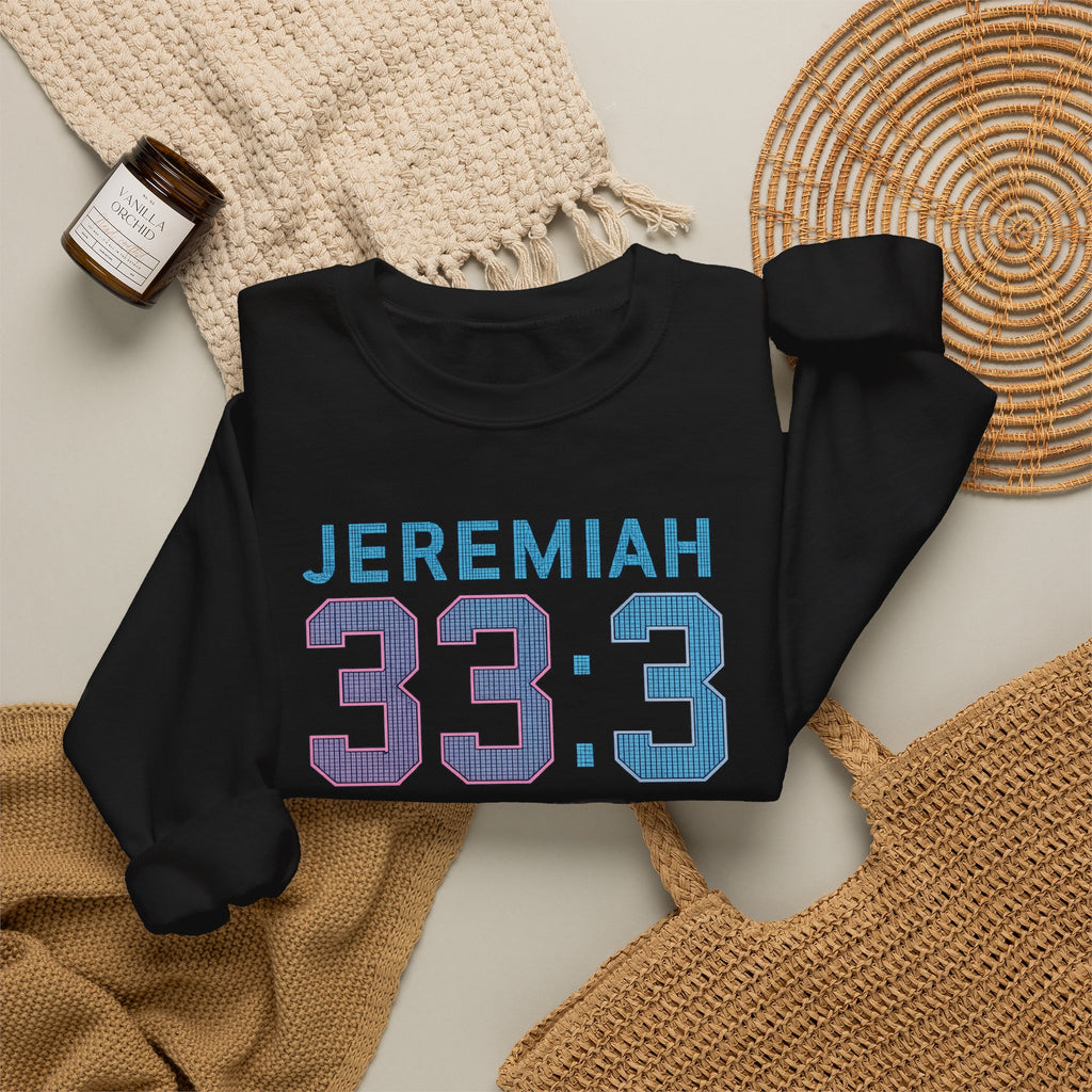 Christian Crewneck Sweatshirt "Heaven Has WiFi" Jeremiah 33:3 Pullover, Faith Graphic Sweatshirt, Religious Apparel