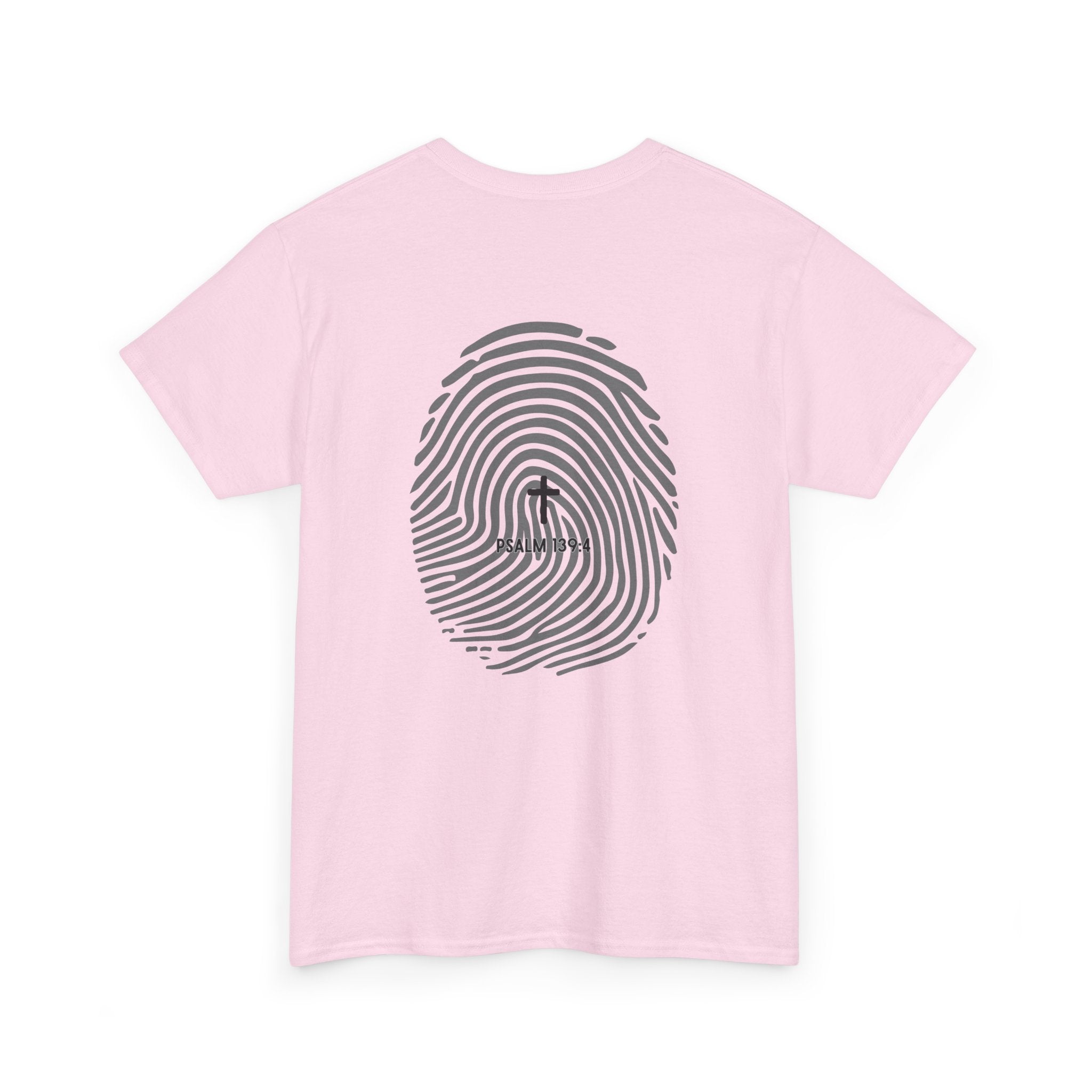 Fingerprint Graphic Tee — Minimalist Identity T‑Shirt