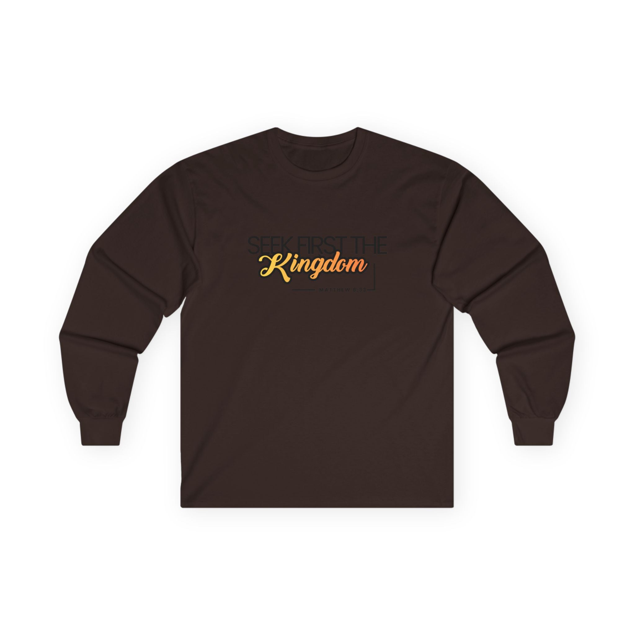 Seek First the Kingdom Long Sleeve Christian Tee
