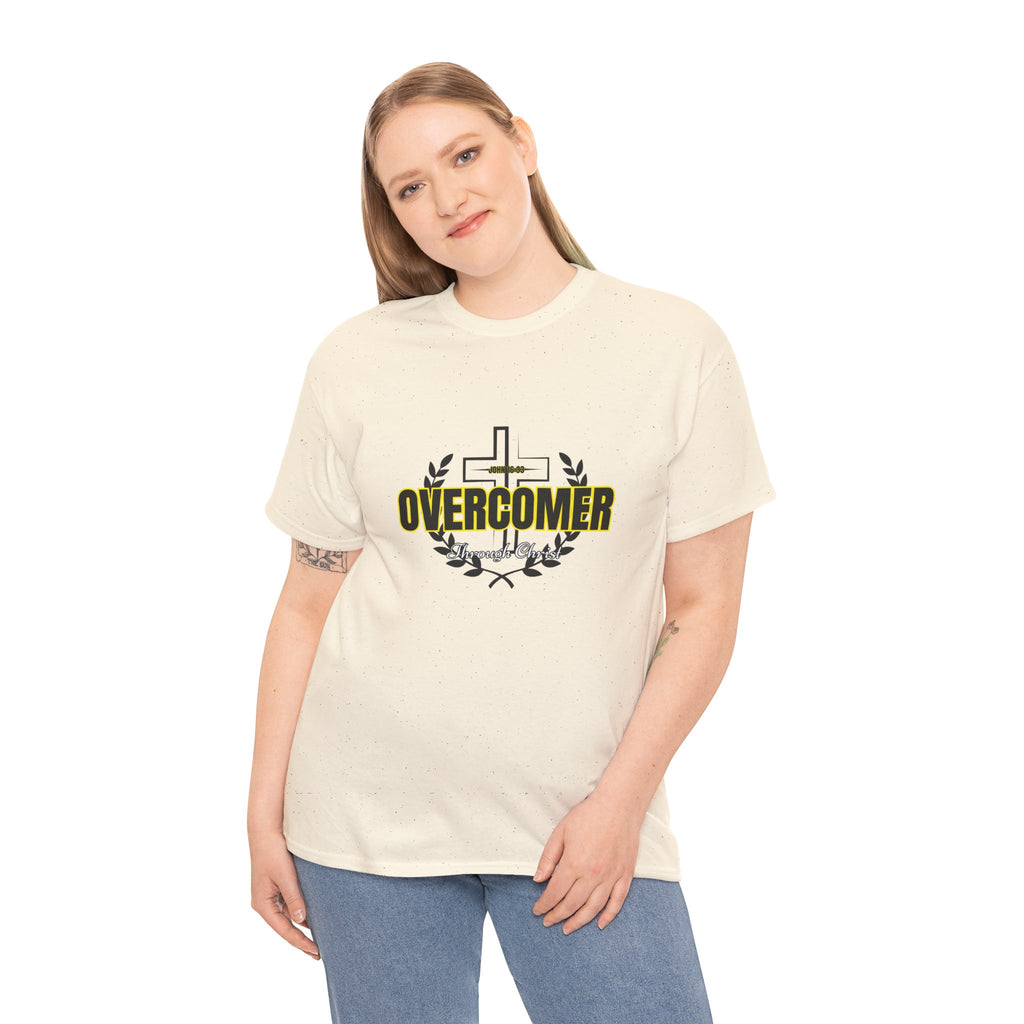 Overcomer Cross T-Shirt — Inspirational Christian Faith Tee