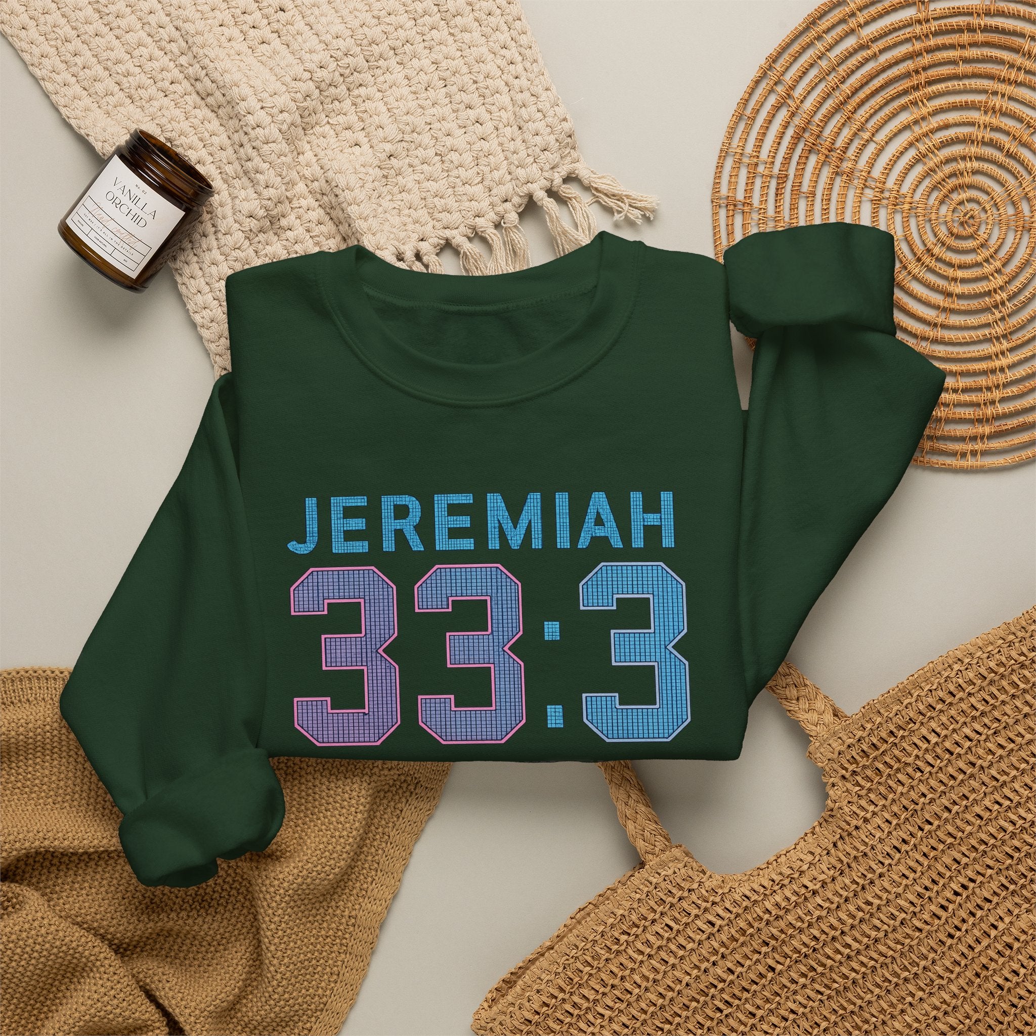 Christian Crewneck Sweatshirt "Heaven Has WiFi" Jeremiah 33:3 Pullover, Faith Graphic Sweatshirt, Religious Apparel