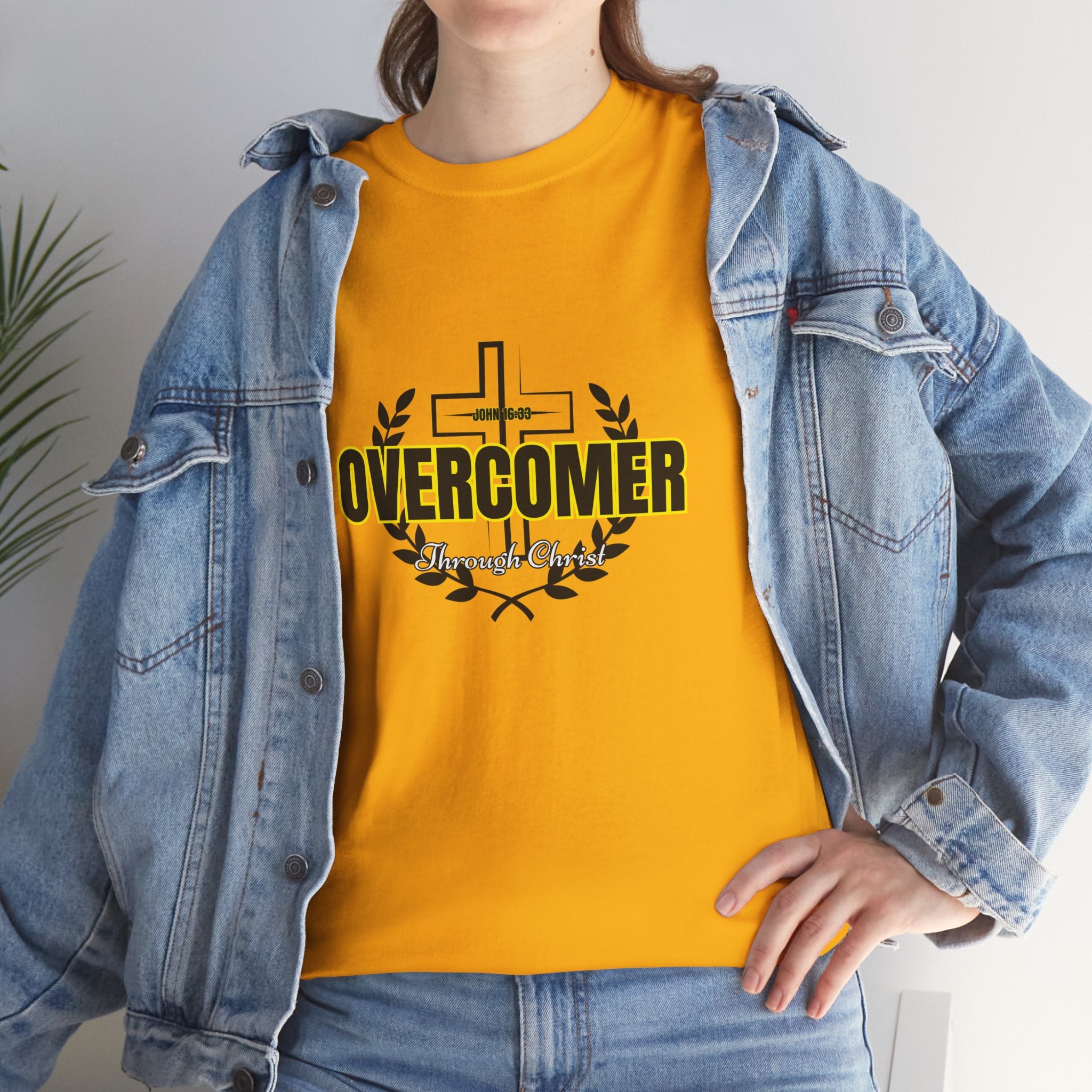 Overcomer Cross T-Shirt — Inspirational Christian Faith Tee