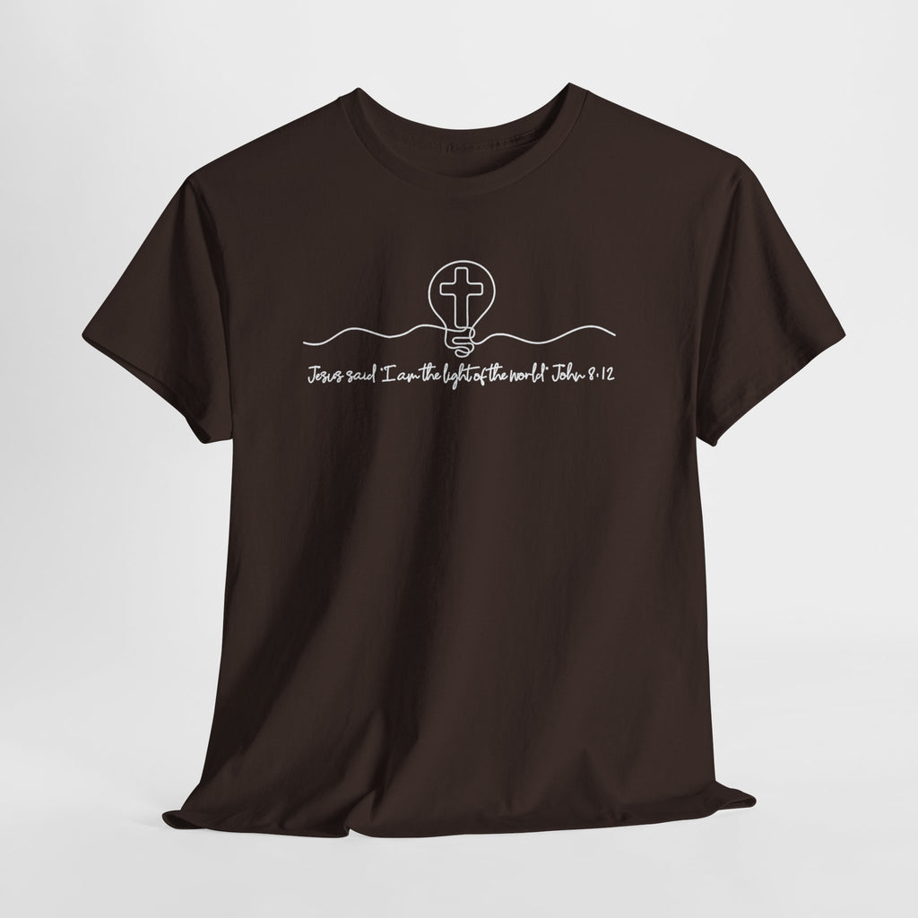 Christian Cross Graphic Tee — "Jesus and I Live By Faith" Inspirational Bible Verse Shirt
