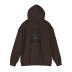 Minimal 'Pray More, Panic Less' Hoodie — Monochrome Graphic Back Print