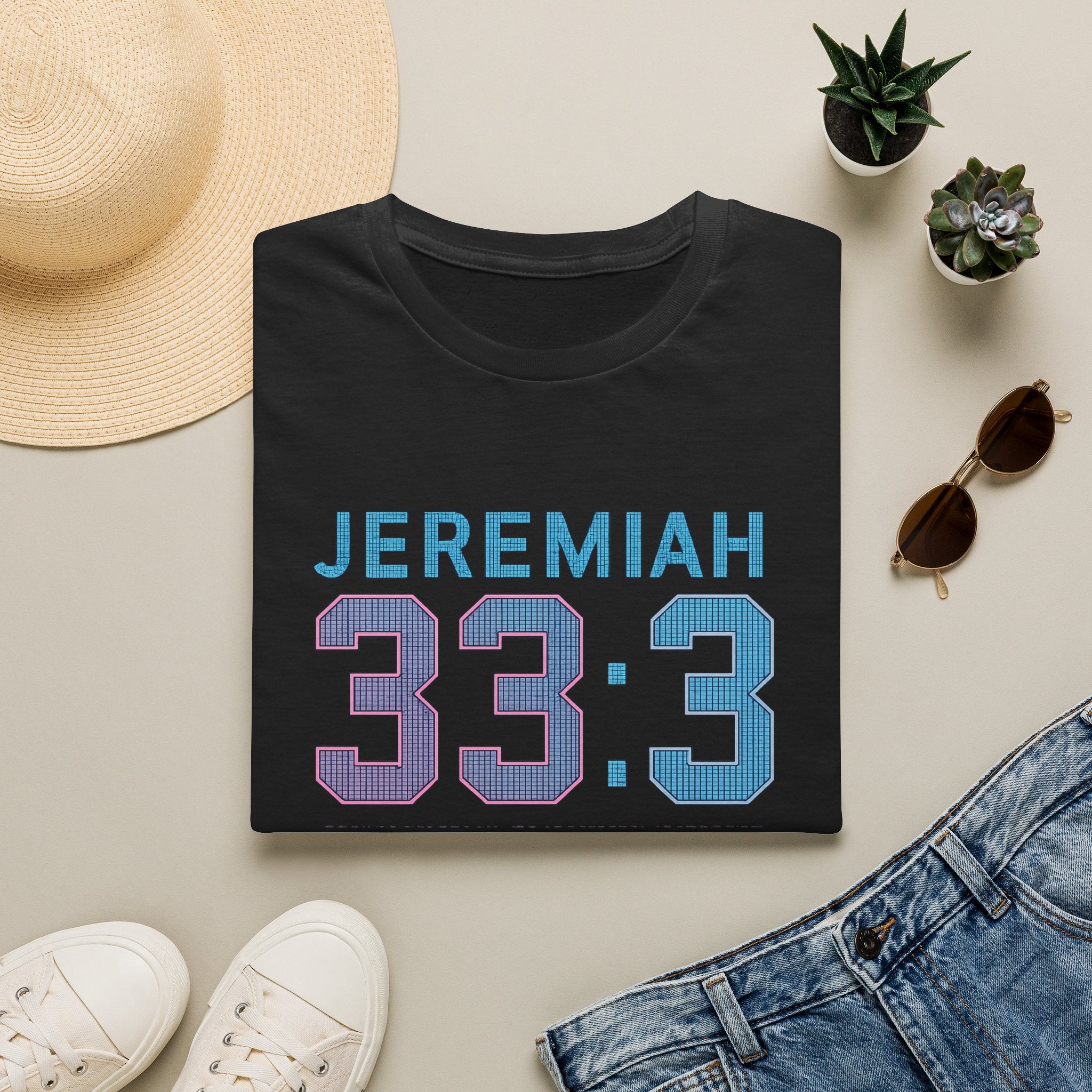 T‑Shirt — Jeremiah 33:3 'Heaven Has WiFi' Inspirational Christian Tee