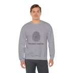 Christian Crewneck Sweatshirt "Heavenly Crafted" Fingerprint Pullover, Psalm 139 Identity Apparel, Unique Faith Graphic Sweatshirt