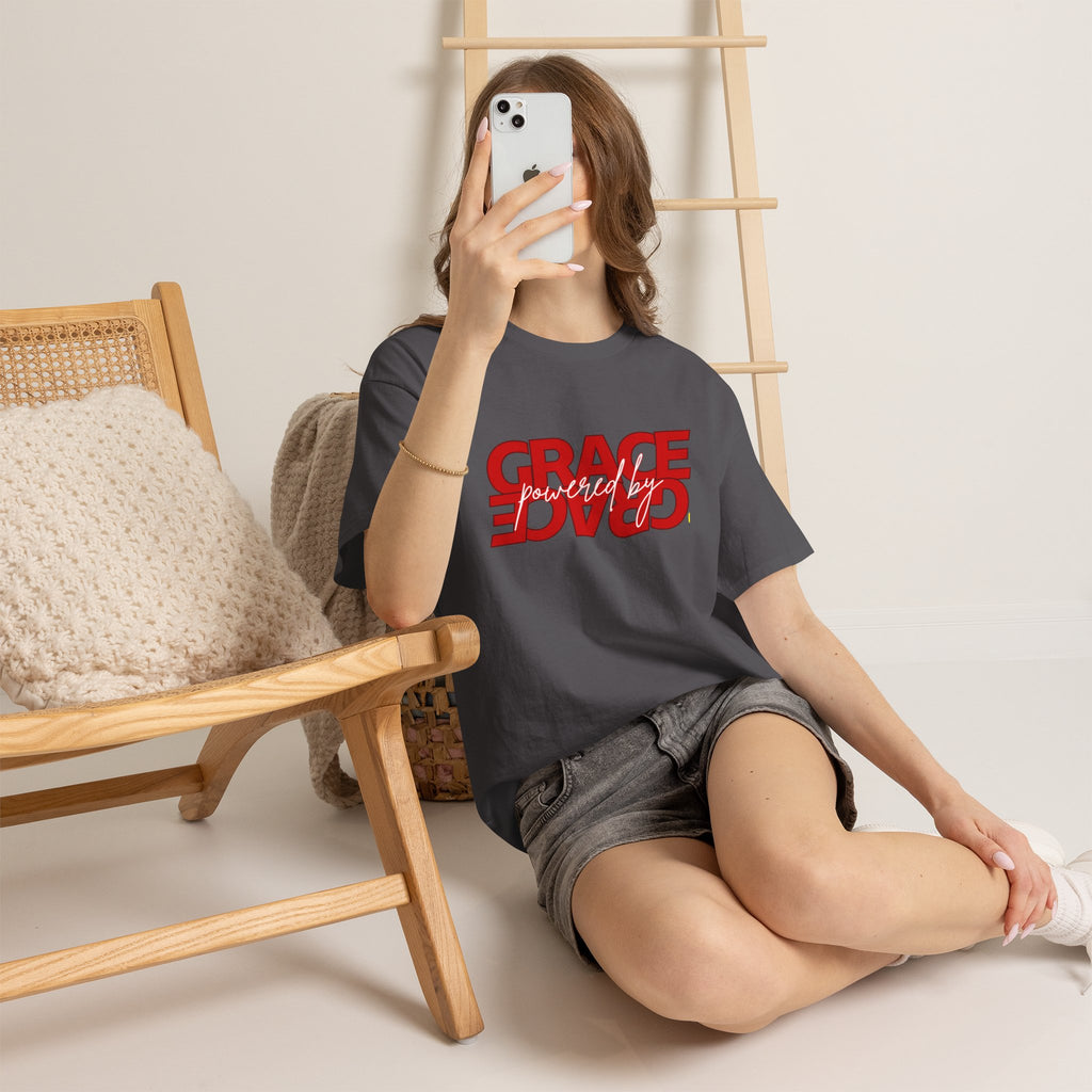 Grace Reversed Tee — Christian Faith Message Shirt