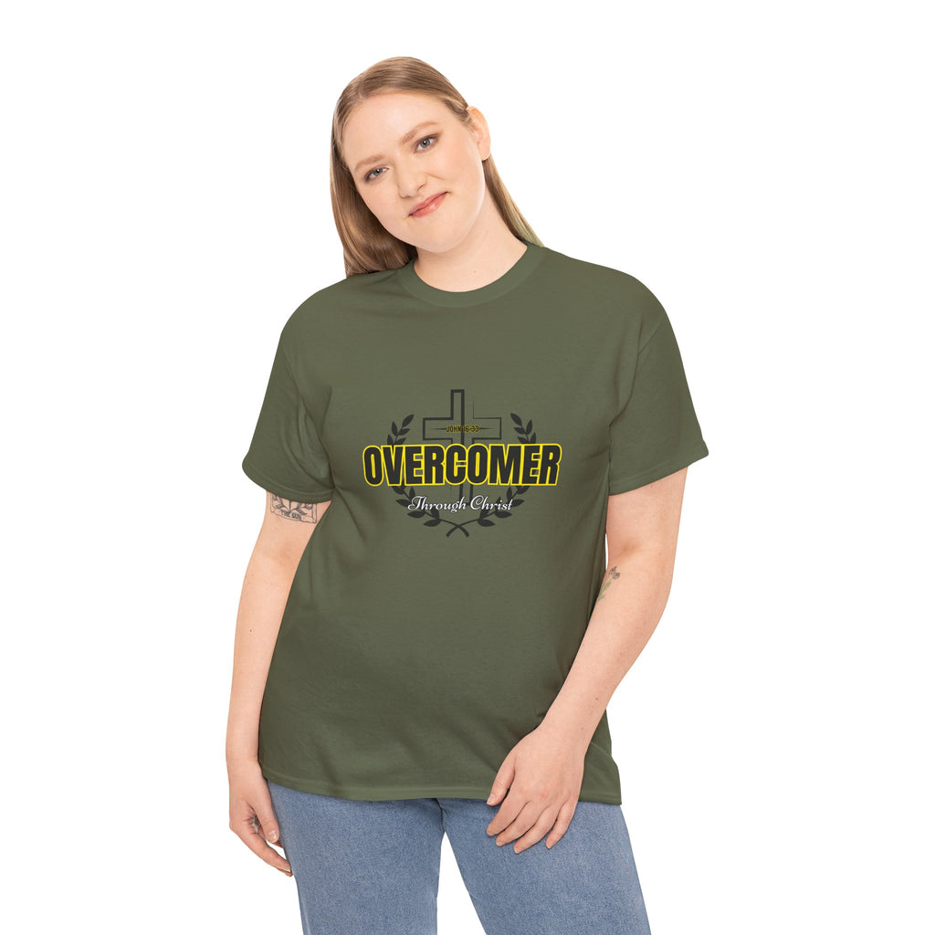 Overcomer Cross T-Shirt — Inspirational Christian Faith Tee
