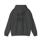 Made in the Philippines Hoodie — Barcode Graphic Back Print
